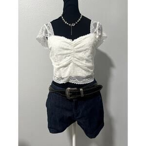 **NEW Cider Lace Princess Sleeve Top